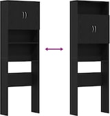 thumbnail of vidaXL Waschmaschinenschrank Schwarz Eichen-Optik 64x24x190 cm