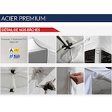 thumbnail of Tente pliante 3x4,5m - acier 45mm/polyester 380g Norme M2 - bleu - FRANCE-BARNUMS