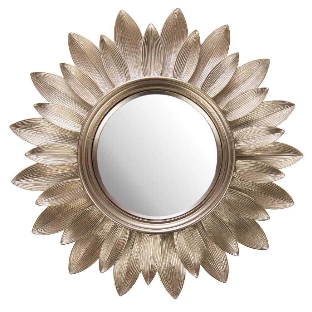 Miroir convexe Sole 30 cm -  Or Rond Résine Amadeus 30x30 cm