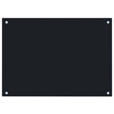 thumbnail of vidaXL Küchenrückwand Schwarz 70x50 cm Hartglas