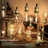 thumbnail of E27 Vintage Lampenfassung mit kabel Metall Nostalgie Retro inkl. LED Leuchtmittel Gold