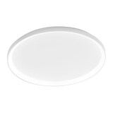 thumbnail of Krizia - 80W dimmbare LED-Deckenleuchte - 5800lm, 3000K warmes Licht, opaler Diffusor, satiniertes weißes Aluminium, d. 70 cm, IP20, modernes Design