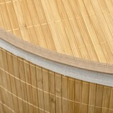 thumbnail of Wäschekorb Ecke Bambus 38x38x57 cm Naturholz mit Deckel 55 L herausnehmbarem Innenbeutel platzsparend luftig und elegant für Bad und Waschküche