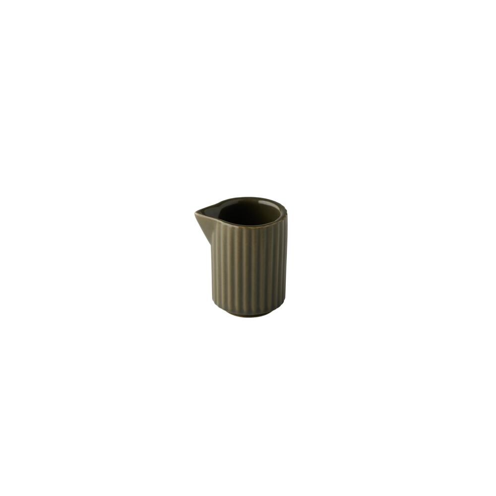 APS THE GRID-schenker - 6-delige-set - porselein, Ø 4,5 cm, 40 ml, modderkleurig (bruin), stapelbaar