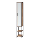 thumbnail of Helloshop26 - Badezimmer-Säulenschrank 160 x 24 x 30 cm Schwarznuss-Optik 03_0009951