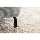 thumbnail of KAWOLA Sofa DELIA Ecksofa Cord hellgrau mit motorischem Sitzvorzug Recamiere links