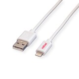 thumbnail of ROLINE USB 2.0 Sync- & Ladekabel mit 8pin-Connector, weiß, 1,8 m