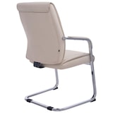 thumbnail of Conjunto de 2 cadeiras cantilever XXL Anubis em imitação de pele creme