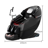 thumbnail of Luxus 4D Ganzkörper Massagesessel mit intelligenter SL-Schiene, Wärmetherapie, Bluetooth & Tiefenmassage Schwarz L155xB76xH116cm /GH-G6Hei/