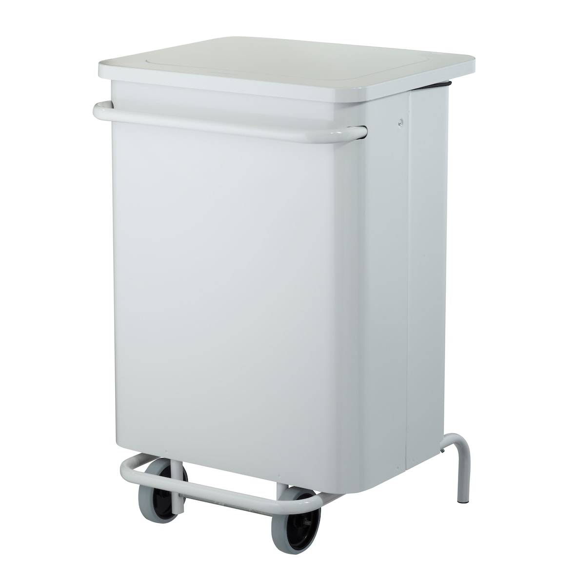 ROSSIGNOL Poubelle mobile 70L à pédale COLLECROULE CARENE blanc