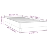 thumbnail of vidaXL Bettgestell ohne Matratze Schwarz 80x220 cm Samt