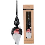 thumbnail of Christbaumspitze 31cm Glas Tannenbaumspitze Weihnachtsbaumspitze Ebony Black