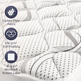 thumbnail of The White Stone Topper 130 x 190 cm | Ergonomische Matratzenauflage | Soft-Vlies | 5 cm hoch | Atmungsaktiv & Anti-Milben