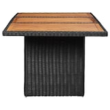 thumbnail of vidaXL Garten-Esstisch Schwarz 200x100x74 cm Poly Rattan