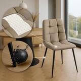 thumbnail of Esszimmerstuhl FANOR - Stoff Taupe 45x55x84 cm | Essstühle Esszimmerstühle Küchenstühle Wohnzimmerstühle
