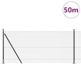 thumbnail of vidaXL Zaunpfosten Grau 50 x 1 m (12 x 12 mm Netz) Stahl und PVC