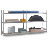 thumbnail of PROREGAL Weitspannregal Stecksystem T-Profil | HxBxT 200x225x50cm | 3 Ebenen | Spanplatten-Fachboden | Fachlast 350kg | Verzinkt | Lagerregal