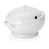 thumbnail of 3x Terrine + Deckel mit Löffelaussparung 2,5 l, weiß, Porzellan Schüssel