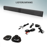 thumbnail of XORO HSB 55 2in1-Bluetooth-Soundbar 4x5W Leistung kompaktes Design als Separate Stereo-Lautsprecher / Soundbar verwendbar TWS Technologie 4000mAh Akku