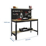 thumbnail of SimonRack Banco de Trabajo Taller, 910x610 mm, Panel Perforado, Capacidad Carga 400 kg, Antracita - BT-3