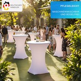 thumbnail of Stehtischhusse Gala Rot Ø 80-85 cm Elastische Premium Stretchhusse für gängige 110-120 cm hohe Bistrotische & Stehtische