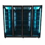 thumbnail of Romux® Professional Vitrine Réfrigérée MD 4 Portes Noir 2200 Litres avec éclairage LED Ventilées | Réfrigération Verticale Positive