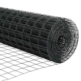 thumbnail of vidaXL Zaun mit Pfosten Grau 1 x 10 m Stahl und PVC