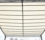 thumbnail of Pérgola de Jardín 3x3m Cenador con 16 Orificios de Drenaje para Patio Metal Crema