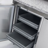 thumbnail of CORECO Meuble A Pizzas - -2/+8 - 4 Portes - 2545X800X850 - Interieur Et Exterieur Aisi 304 - Dessus Granit Avec Dosseret MR80-250-P