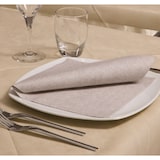 thumbnail of Airlaid-Servietten, 50er-Packung, 40 x 40 cm, Sandfarbenes Leinen