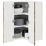 thumbnail of vidaXL Küchenwandschrank mit Regal Geräucherte Eiche 57 x 57 x 80 cm