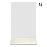 thumbnail of Securit® verwijderbare dubbelzijdige acryl tafeldisplay met roestvrijstalen voet-A6