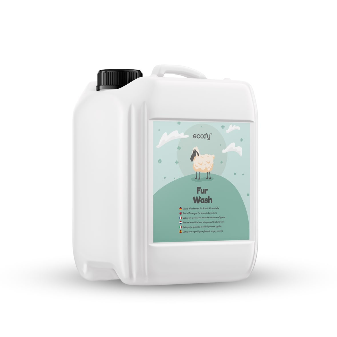 eco:fy Detergente per pellicce - 5l - detergente con lanolina per pelli di pecora e agnello