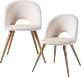 thumbnail of Helloshop26 - Set aus 2 modernen Esszimmer-/Wohnzimmer-/Küchenstühlen 77 x 50 x 55 cm beige 03_0009626