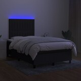 thumbnail of vidaXL Boxspringbett mit Matratze & LED Schwarz 120x200 cm Stoff