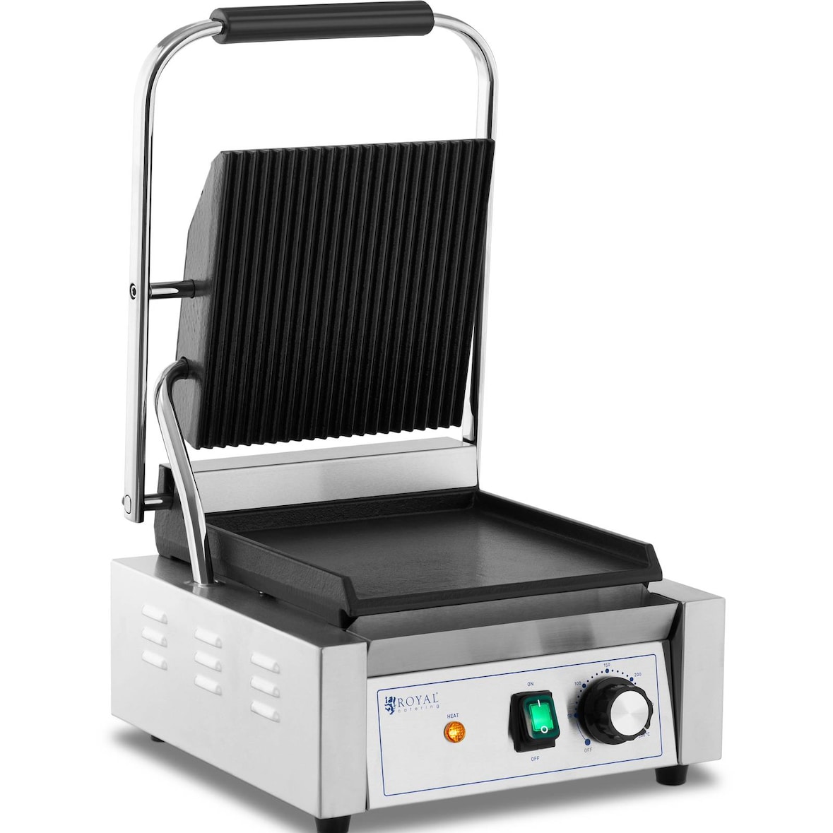 Royal Catering Kontaktgrill - geriffelt + glatt -  - 1800 W