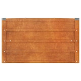 thumbnail of Helloshop26 - Fioriera rialzata per piante fiori terrazza giardino finitura ruggine 400 x 80 x 45 cm acciaio corten marrone 02_0039874