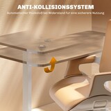 thumbnail of Elektrisches Schreibtischgestell Weiß 118x130x45 cm mit 2 Motoren, LED Anzeige, 3 Speicherplätzen, Kollisionsschutz, leise, pulverbeschichteter Stahl