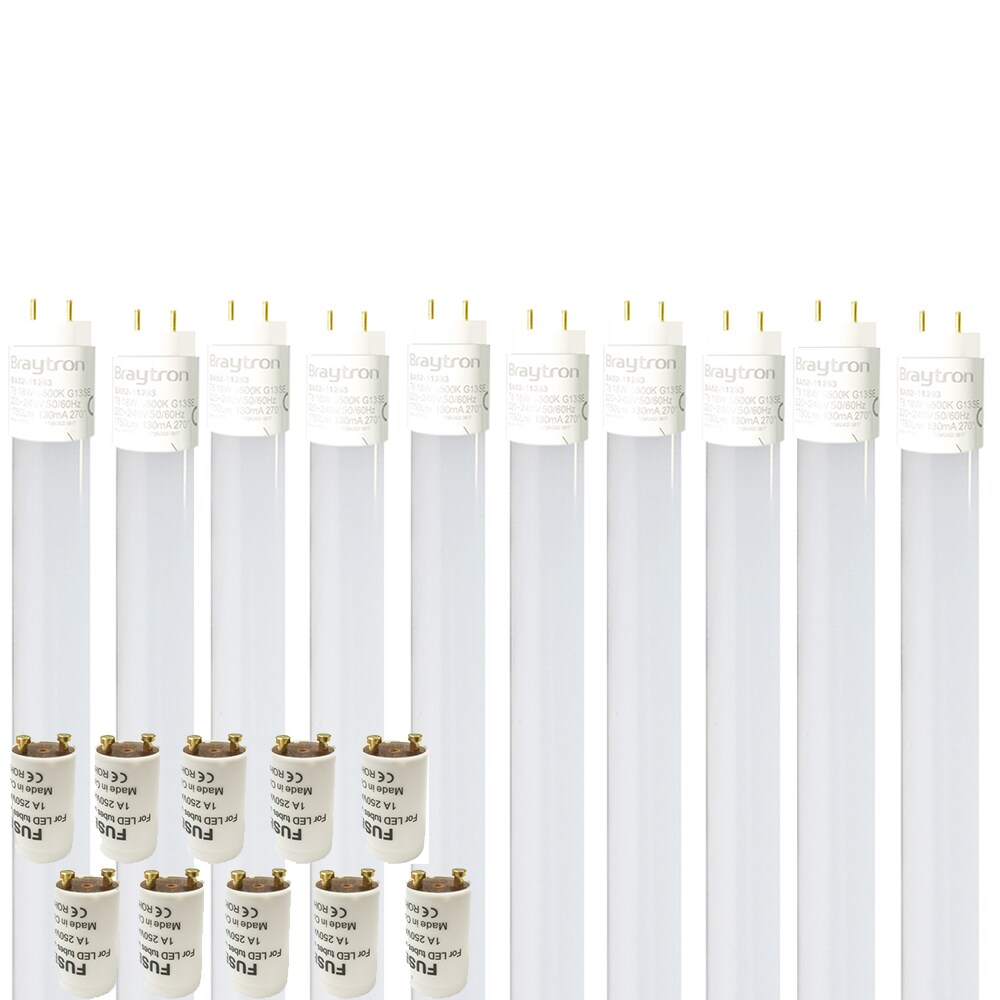 10x T8 LED Glas Röhre Tube Leuchtstoffröhre inkl. LED Starter 120cm Kaltweiß