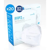 thumbnail of Mascarilla FFP2 Color Blanca - (Caja 20 Unidades). Certificado CE - Ultraresistente ≥99% anti-filtración