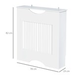 thumbnail of HOMCOM Copritermosifone Bianco in MDF 78x19x82 cm con Piano d'Appoggio