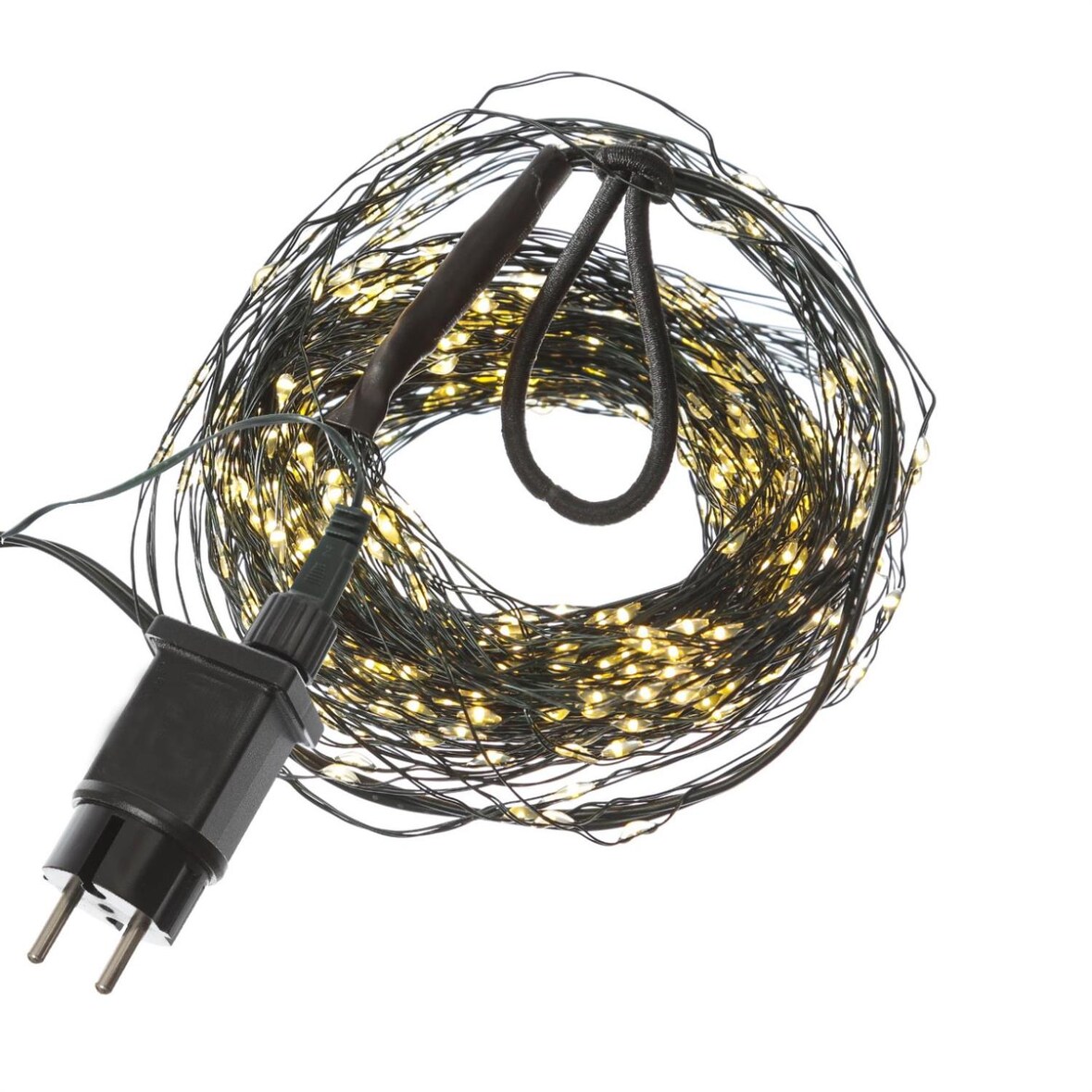 LED Baummantel Draht Lichterkette Baumbeleuchtung 16 Stränge 672LED 2,1m Timer