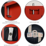 thumbnail of PROREGAL Stahlschrank BEE mit 6 lackierten Fachböden | HxBxT 195x92x50cm | Grau-Rot | Werkstattschrank Werkzeugschrank Aktenschrank Universalschrank