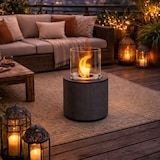 thumbnail of Camino Bioetanolo da Pavimento Biocamino per Interno Esterno Bruciatore in Acciaio Inox con Vetro Design Salotto e Ristoranti cm 36x56 – Nero