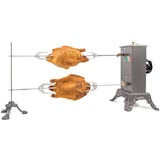 thumbnail of Giemme Spoleto - Tournebroche électrique B800 Décalé, Jusqu’à 12 kg, double broche pour cheminées intérieures et extérieures, usage professionnel