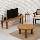 thumbnail of Dmora Wohnzimmertisch Dpedron, Niedriger Wohnzimmertisch, Kaffeeregal, Couchtisch für Sofa, 60x60h40 cm, Eiche