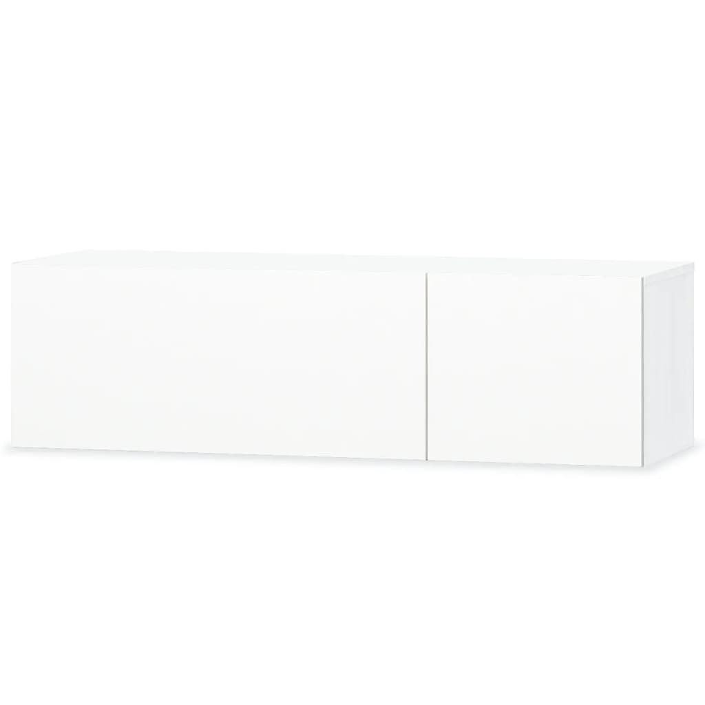 Credenza con 4 ante profilate - 120 x 37,5 x 80,8 cm - Truciolare