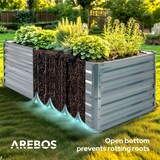 thumbnail of AREBOS Letto rialzato in metallo 180x90x79 cm Letto da giardino Letto per verdure