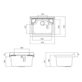 thumbnail of Mobile lavatoio esterno compatto 42,5x34,5cm 5002PKC Rocco Negrari-5002PKC