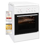 thumbnail of Exquisit EH 10.6-4 Elektro-Standherd |Ober-/Unterhitze | Grill | Backofen-Volumen: 65 l | EEK:  A | Weiß